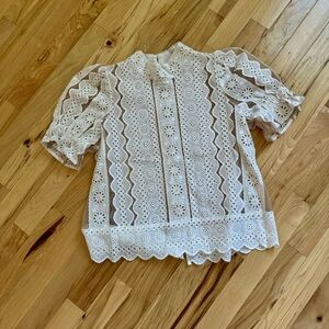 Sea New York Crochet and Lace Top